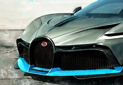 Bugatti Print, Divo - Bugatti Art, Bugatti Poster, Bugatti Sketch Art, Bugatti Print, Bugatti Watercolor, Divo, Bugatti Divo Print, Divo art - Image 2