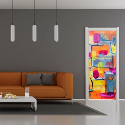 3d Door Cover Sticker - Abstract Wallpaper Front Door Mural Wall Decal - Removable Peel Stick Interior Covering Wrap Decor Vinyl For Doors - Image 10