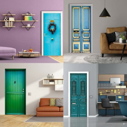 3d Door Cover Sticker - Barn Wallpaper Front Door Mural Wall Decal - Removable Peel Stick Interior Covering Wrap Decor Vinyl For Doors Art - Image 4