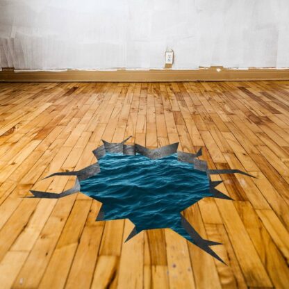 3d Effect Blue Sea Wall Sticker - Porthole View Floor Art Decor Ocean Printed Vinyl Decal - Stick Photo Water Gift Hole Mural - Image 8
