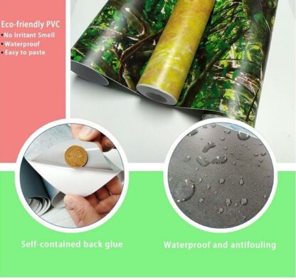 3d Door Cover Sticker - Abstract Wallpaper Front Door Mural Wall Decal - Removable Peel Stick Interior Covering Wrap Decor Vinyl For Doors - Image 5