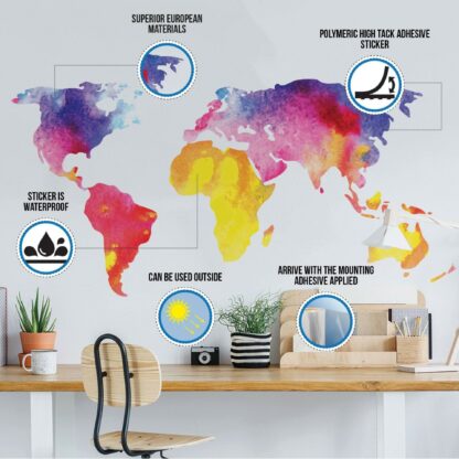 3d Space Bridge Floor Vinyl Decal - Bathroom Living Room Flooring Galaxy Decals Stick Peel Decor Stickers Decoration Kids Classroom Sticker - Image 3