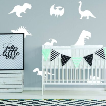 40x Glow In Dark Dinosaur Wall Room Decor Decal - Dinosaurs Art Boy Teen Kid Light Sticker Cool Boys Dino Glowing Vinyl Kids Decals Stickers - Image 9
