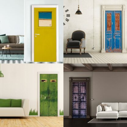 3d Door Cover Sticker - Barn Wallpaper Front Door Mural Wall Decal - Removable Peel Stick Interior Covering Wrap Decor Vinyl For Doors Art - Image 2