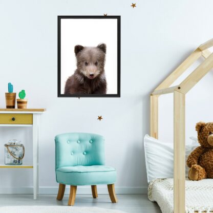 Baby Bear Poster Wall Print - Nursery Art Decor Cute Forest Animal Picture - Kid Boy Room Decoration Large Grizzly Photo Paper - Image 8